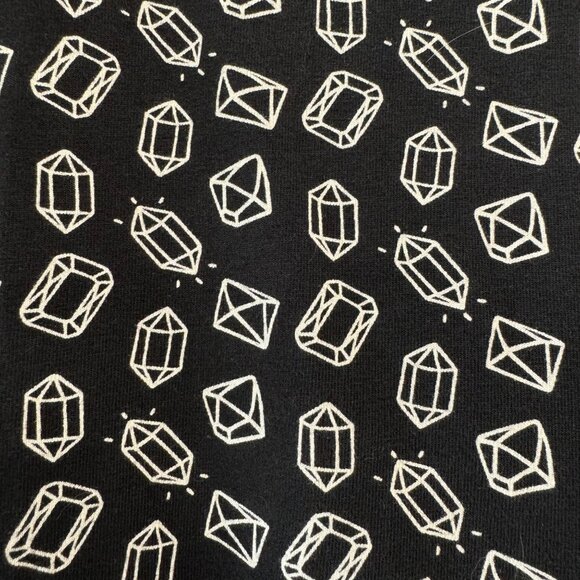 MARKS AND SPENCER Black 3D Gems Skater Dress Girls 5-6 Geometric Ruffle M&S Girl - Picture 5 of 8